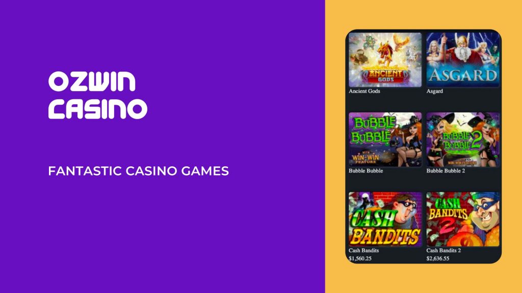 Ozwin Casino Fantastic casino games