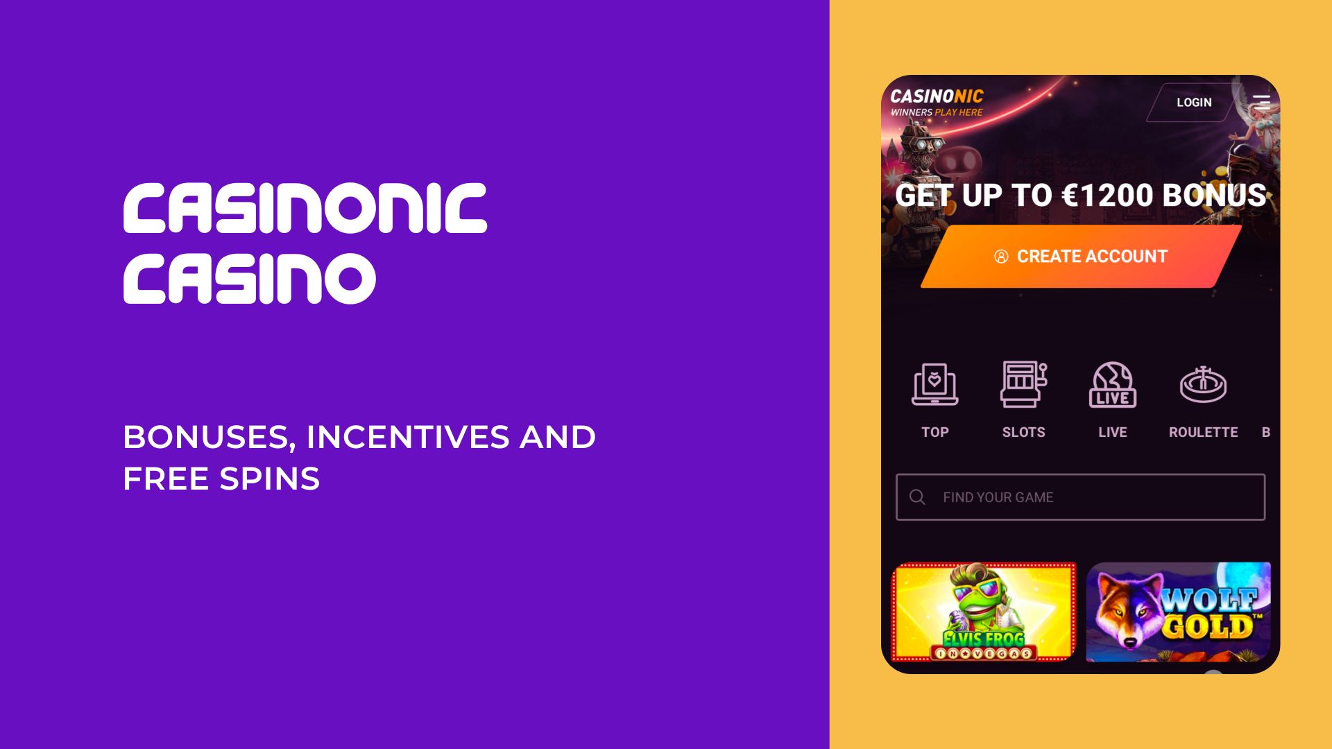 casinonic real money